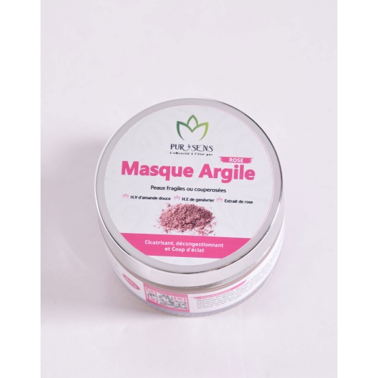 Masque  visage Argile rose